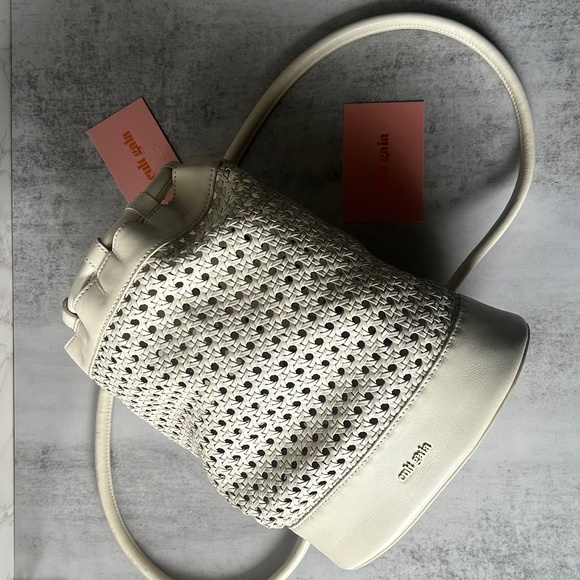 Cult Gaia Fifi Backpack in White Leather New Women's Bag - Picture 6 of 10